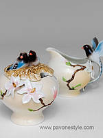 Порцеляновий набір молочник і цукорниця "Магнолія" (Pavone) FM- 73/2, фото 3