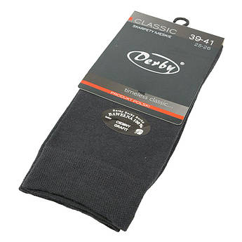 Чоловічі класичні шкарпетки сірого кольору Derby 030 grafit