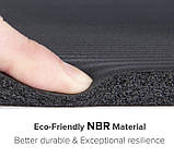 Килимок для йоги та фітнесу NBR (йога мат, каремат спортивний) OSPORT Mat Pro 1.5см (FI-0135) Чорний, фото 7