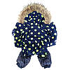 Комбінезон зимовий, костюм "Сакура Blue" для собаки. Одяг для собак, фото 5