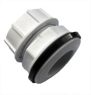 Штуцер ПЕТ 2 дюйми білий із заглушкою, фото 1