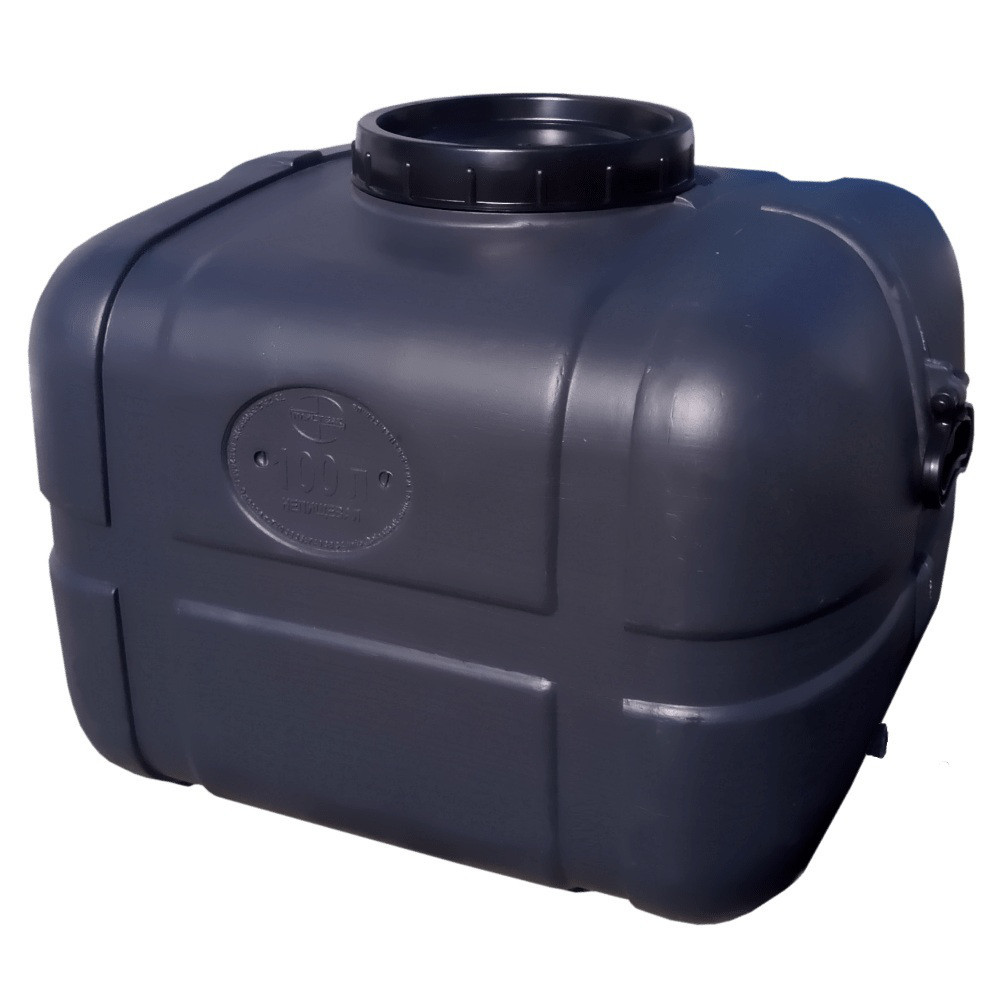 Бочка 100 л нехарчова прямокутна чорна, фото 1