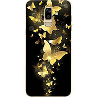 Силіконовий чохол з малюнком для Samsung J810F Galaxy J8 2018 з картинкою Золоті метелики