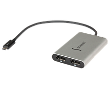 Перехідник Thunderbolt 3 — Dual DisplayPort два монітори з різною картинкою адаптер StarTech WAVLINK