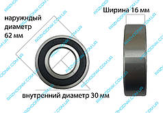Підшипник кульковий 6206rs (30*62*16)