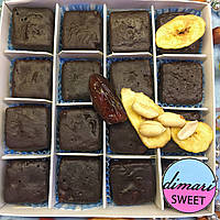 Натуральні цукерки Снікерс Без Сахара. Коробка на 16 шт Арахіс у шоколаді. Банан у шоколаді. Фінік у шоколаді