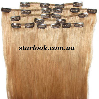 Набір натурального волосся на кліпсах 66 см відтінок No19a 160 грамів