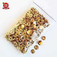 Кнопки для одягу Каппа 15 мм. Кнопка киевская №61, Золото (100шт)