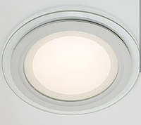 Светильник светодиодный встраиваемый LED со стеклом 12w,потолочный,круг Kwant 3000к