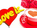 Топер Love Is Love Is на паличці Кольорові топери із пластику на день закоханих Любов це..., фото 3