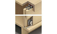 Фурнитура для раздвижных деревянных дверей внутреннего крепления для 3х дверных полотен с регулировкой