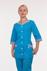 Медичний жіночий блакитний костюм