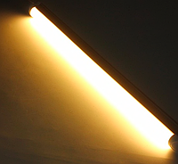 Светодиодная лампа Т8 60см 8Вт белый теплый, одностороннее подключение