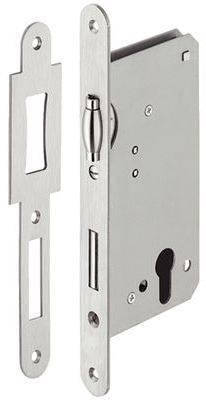 Замок с роликовым язычком для профильного цилиндра, латунь 55 24 PC, с ...