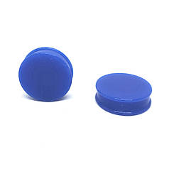 Плаги силікон синього кольору 28 мм ЦІНА ЗА ПАРУ