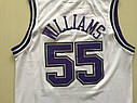 Біла чоловіча майка джерсі Nike Williams №55 Sacramento Kings NBA Вільямс, фото 4