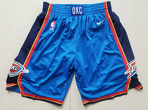 Вишивка сині шорти Nike Oklahoma Thunder NBA