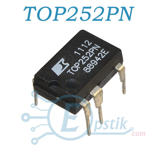TOP252PN, EcoSmart AC/DC контроллер питания, DIP7