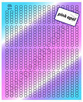 Дзеркальні наклейки Pink Opal 19 Dream Nails (водні наклейки)