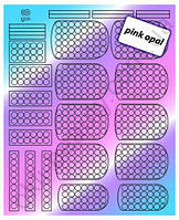 Дзеркальні наклейки Pink Opal 18 Dream Nails (водні наклейки)