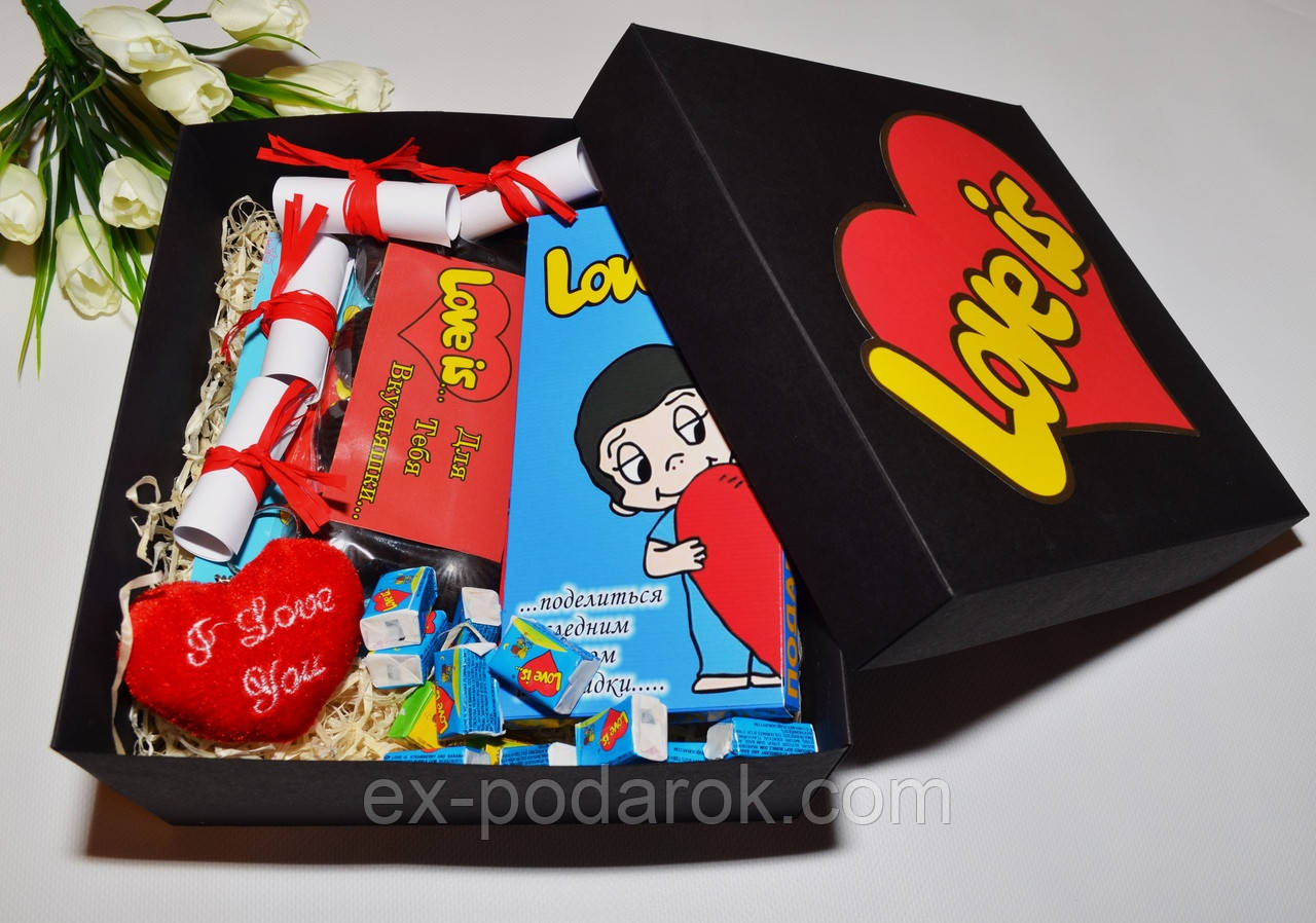 Великий подарунковий набір для закоханих Лав з (Love is)