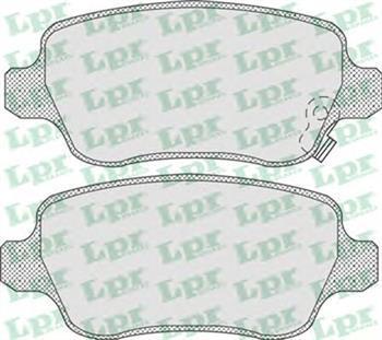 Гальмівні колодки задні Opel Astra G, Опель Астра G, CHEVROLET, KIA (пр-во LPR 05P811)