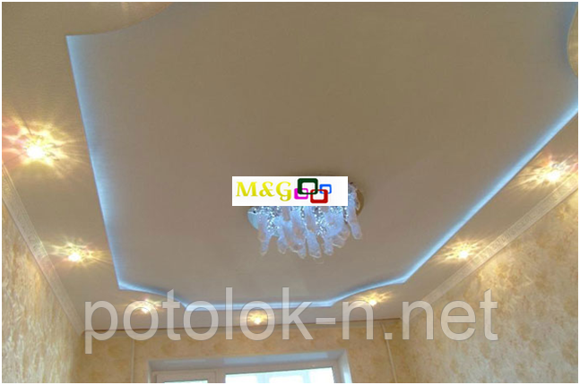 Натяжной потолок с подсветкой - фото 9 - id-p255209119