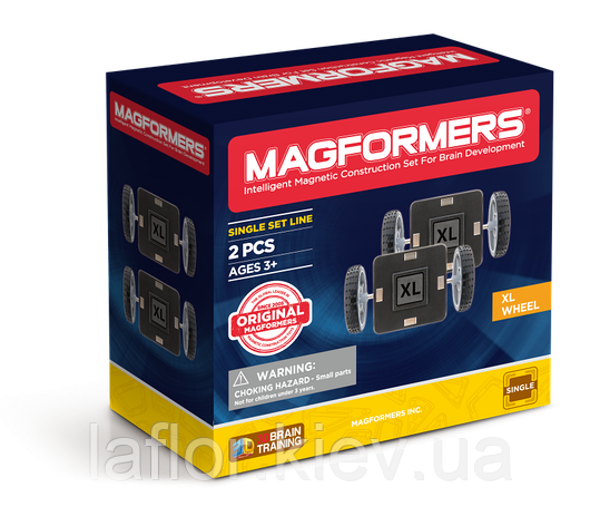 Магнітний конструктор Magformers Колеса XL 2 елементів, фото 2