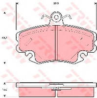 Тормозные колодки передние Renault Logan, Дачия логан, Рено (пр-во TRW GDB1332)