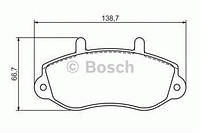 Тормозные колодки передние Опель, Рено (пр-во BOSCH 0986494288)