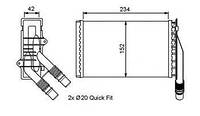 Радиатор печки (отопителя) Renault Kangoo, Рено Кенго, Ниссан (пр-во NRF 53554)