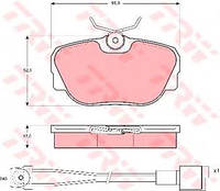 Тормозные колодки БМВ, LANDROVER, MERCEDES (пр-во TRW GDB820)