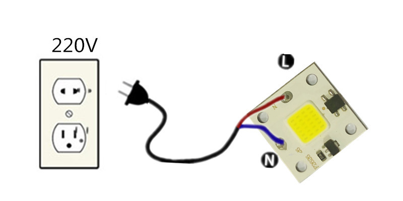 LEd Smart IC 10w 220v 6000K Світлодіод 10w 220 вольтів із драйвером на борту + накладка, фото 1