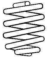 Пружина задняя Фольксваген ГольфV (пр-во SACHS 996515)