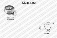 Комплект ГРМ (ремінь і ролики) Деу Opel Astra G, Опель Астра G (пр-во SNR KD453.02)