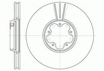 Гальмівний диск передній Ford Transit, Форд Транзит (пр-во ROADHOUSE 6608.10)
