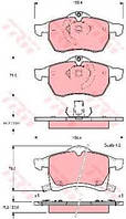 Тормозные колодки передние CHEVROLET, Opel Astra G, Опель Астра G (пр-во TRW GDB1350)