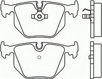 Тормозные колодки задние БМВ, LANDROVER (пр-во BREMBO P06044)