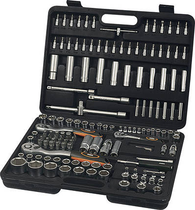 Набір інструментів MIOL 1/4", 3/8", 1/2", 153 шт. 58-050, фото 1