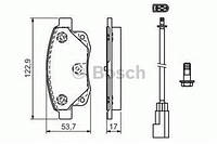 Тормозные колодки задние Ford Transit, Форд Транзит/ Транзит TOURNEO (пр-во BOSCH 0986494171)