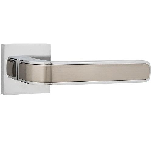 Ручка дверна Siba Nano E10 0 22 07 нікель матовий/хром, фото 1