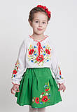 Вишиванка для дівчинки "маки, ромашки, волошки", арт. 4318, фото 3