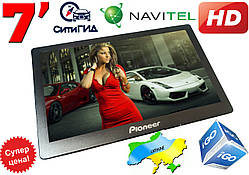 Новий GPS-навігатор Pioneer 7HD 800 MHZ. FM, Navitel, IGO, Ситигид