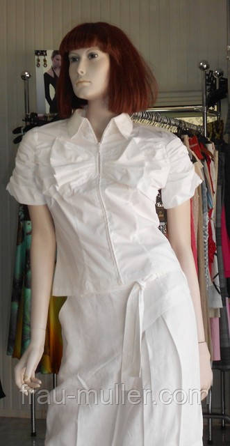 Блузка зі 100% білої бавовни Cattonade, фото 1