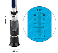 Рефрактометр солей в продуктах 0 ~ 28% 112