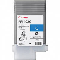 Картридж Canon PFI-102C Cyan для iPF500/ 6x0, блакитний, 130мл (0896B001)