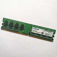 Оперативная память Crucial DDR2 1Gb 800MHz PC2 6400U CL6 (CT12864AA800.K8F) Б/У