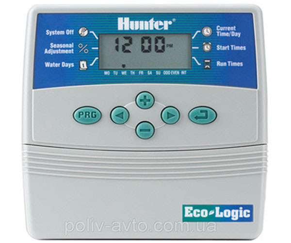 Контролер автополиву Hunter ELC-401i-E Eco Logic, блок управління поливом 4 зони