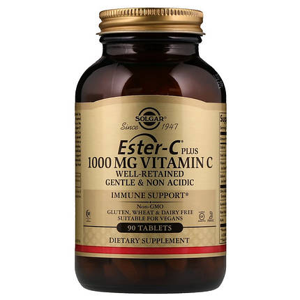 Solgar Ester-C Plus Vitamin C 1000 mg 90 tabs, фото 1