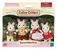 Sylvanian Families Calico Hopcotch Rabbit Family Сім'я шоколадні зайці кролики зилювання фемелі